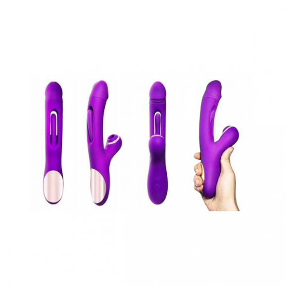 Wibrator Damski 3w1, Potrójna Stymulacja. Masażer łechtaczki, 1 szt. - zdjęcie produktu