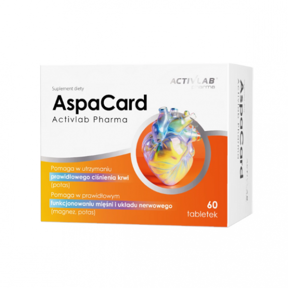 ActivLab Pharma AspaCard, tabletki, 60 szt. ActivLab Pharma AspaCard, tabletki, 60 szt. - zdjęcie produktu