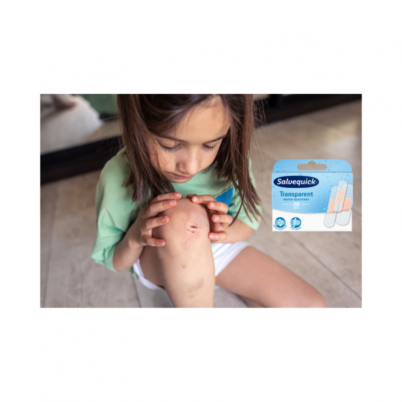 Salvequick Transparent Water Resistant, plastry opatrunkowe, 20 szt. - zdjęcie produktu