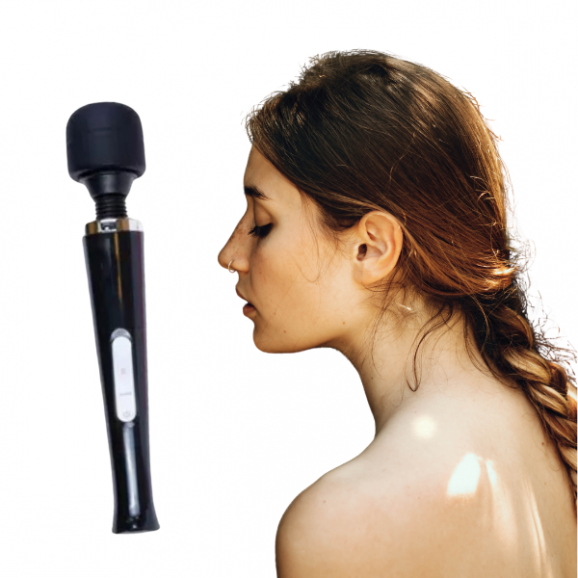 Wibrator Magic Massager 230V Czarny – elegancki masażer do stymulacji i relaksu, 1 szt. - zdjęcie produktu