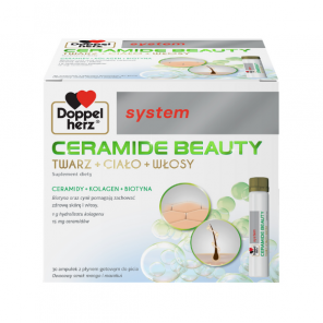 Doppelherz System Ceramide Beauty, smak mango i marakuia, ampułka 25 ml, 30 szt. - zdjęcie produktu