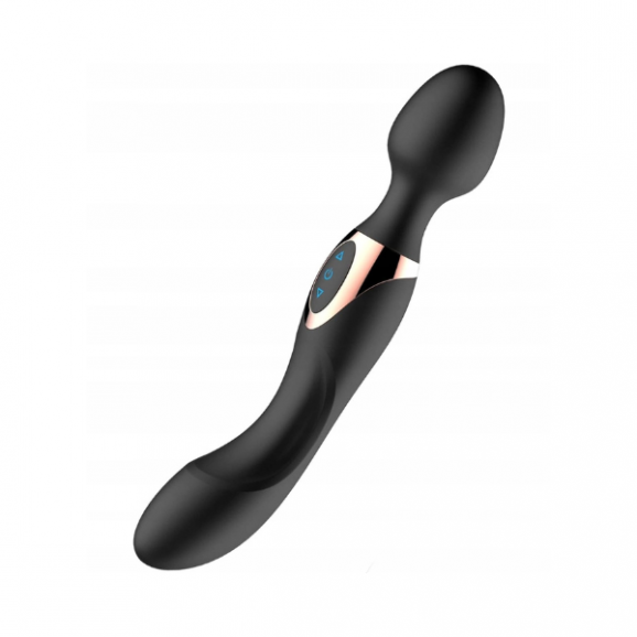 Wibrator Stymulujący Dwustronny, Intensywna Stymulacja Pochwy i Punktu G, Kolor: Czarny, 1 szt. - zdjęcie produktu