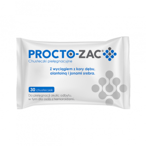Procto-Zac, chusteczki pielęgnacyjne, 30 szt. - zdjęcie produktu