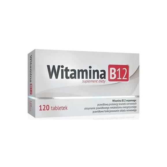 Alg Pharma Witamina B12, tabletki, 120 szt. Alg Pharma Witamina B12, tabletki, 120 szt. - zdjęcie produktu