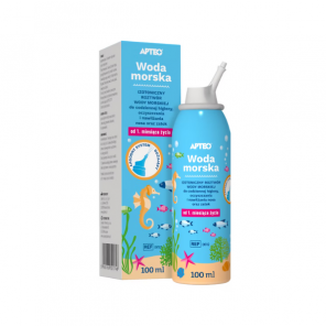 Apteo, woda morska dla dzieci od 1 miesiąca życia, 100 ml - zdjęcie produktu