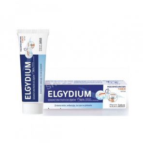 Elgydium, edukacyjna pasta do zębów, zmieniająca kolor, 50 ml - zdjęcie produktu