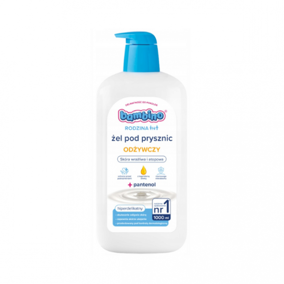 Bambino Rodzina, żel pod prysznic i do kąpieli, Odżywczy, 1000 ml Bambino Rodzina, żel pod prysznic i do kąpieli, Odżywczy, 1000 ml - zdjęcie produktu