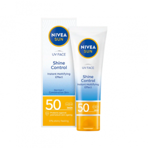 Nivea Sun UV Face Shine Control, matujący krem, SPF 50, 50 ml - zdjęcie produktu