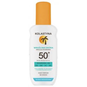 Kolastyna Wrażliwa Skóra, wodoodporna emulsja do odpalania, SPF 50+, spray, 150 ml - zdjęcie produktu