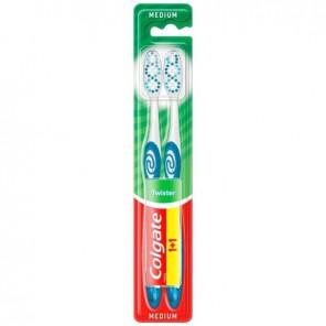 Colgate Twister, szczoteczka do zębów, średnia, 2 szt. - zdjęcie produktu