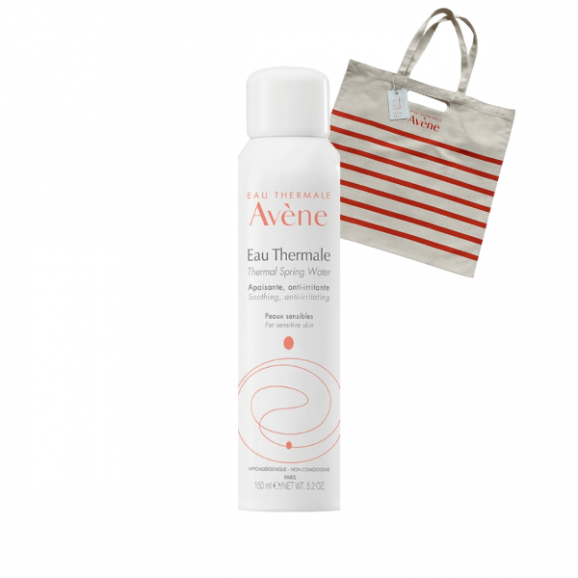 Zestaw Avene Eau Thermale, woda termalna do pielęgnacji twarzy i ciała, 150 ml + torba na zakupy Zestaw Avene Eau Thermale, woda termalna do pielęgnacji twarzy i ciała, 150 ml + torba na zakupy - zdjęcie produktu