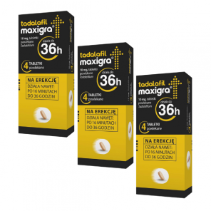Tadalafil Maxigra, 10 mg, tabletki powlekane, 3 x 4 szt. - zdjęcie produktu