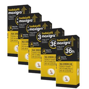 Tadalafil Maxigra, 10 mg, tabletki powlekane, 5 x 4 szt. - zdjęcie produktu