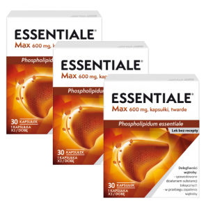 Essentiale Max, 600 mg, kapsułki twarde, 3 x 30 szt. - zdjęcie produktu