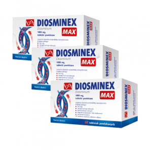 Diosminex Max, 1000 mg, tabletki powlekane, 3 x 60 szt. - zdjęcie produktu