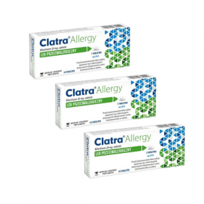 Clatra Allergy 20 mg, tabletki, 3 x 10 szt. - zdjęcie produktu