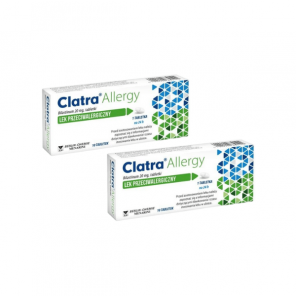 Clatra Allergy 20 mg, tabletki, 2 x 10 szt. - zdjęcie produktu