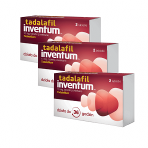 Tadalafil Inventum 10 mg, tabletki, 3 x 2 szt. - zdjęcie produktu