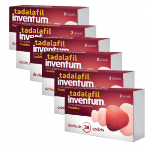 Tadalafil Inventum 10 mg, tabletki, 6 x 2 szt. - zdjęcie produktu