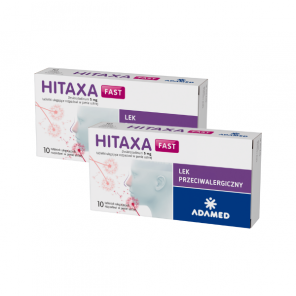 Hitaxa Fast, 5 mg, tabletki ulegające rozpadowi w jamie ustnej, 2 x 10 szt. - zdjęcie produktu