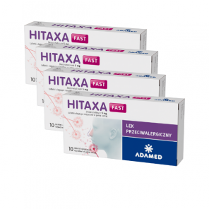 Hitaxa Fast, 5 mg, tabletki ulegające rozpadowi w jamie ustnej, 4 x 10 szt. - zdjęcie produktu