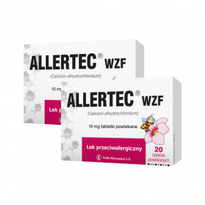 Allertec WZF 10 mg, tabletki, 2 x 20 szt. - zdjęcie produktu