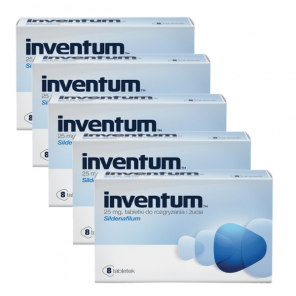 Inventum, 25 mg, tabletki do rozgryzania, żucia, 5 x 8 szt. - zdjęcie produktu