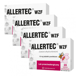 Allertec WZF 10 mg, tabletki, 4 x 20 szt. - zdjęcie produktu