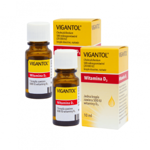 Vigantol, krople doustne, (20.000 j.m./ml), 2 x 10 ml - zdjęcie produktu