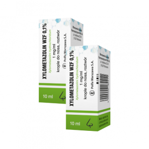 Xylometazolin (WZF) 0.1%, krople do nosa, 2 x 10 ml - zdjęcie produktu