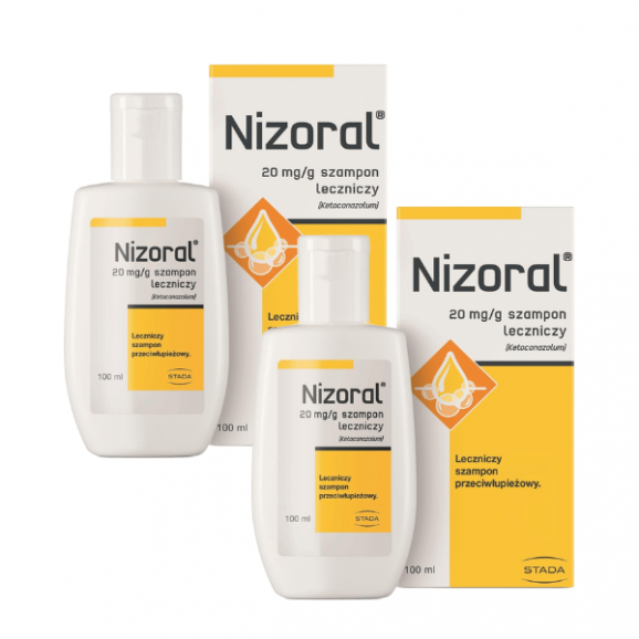 Nizoral, 20 mg-g, szampon leczniczy, 2 x 100 ml Nizoral, 20 mg-g, szampon leczniczy, 2 x 100 ml - zdjęcie produktu