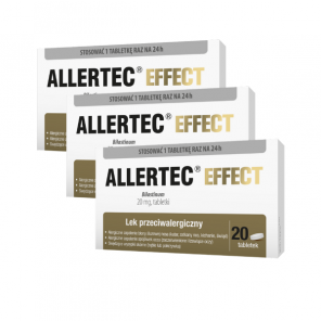 Allertec Effect, 20 mg, tabletki, 3 x 20 szt. - zdjęcie produktu