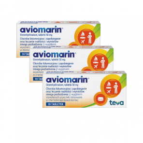 Aviomarin, 50 mg, tabletki, 3 x 10 szt. - zdjęcie produktu