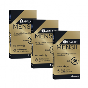 Tadalafil Mensil 10 mg, tabletki powlekane, 3 x 4 szt. - zdjęcie produktu