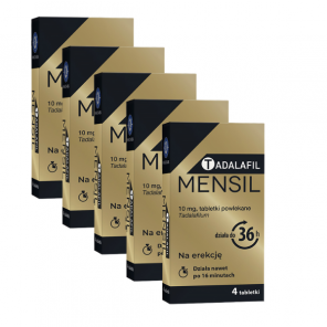 Tadalafil Mensil 10 mg, tabletki powlekane, 5 x 4 szt. - zdjęcie produktu