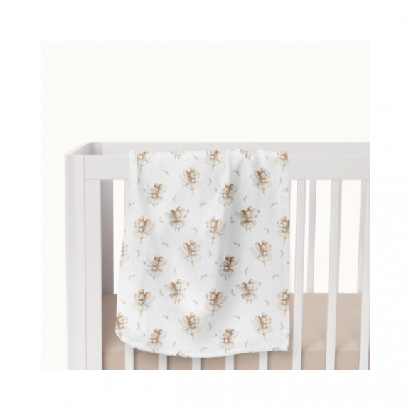 Bocioland, pieluszka bambusowa 110 cm x 110 cm, Myszki, 1 szt. - zdjęcie produktu