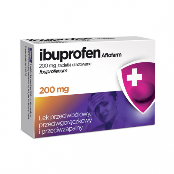 Ibuprofen Aflofarm 200 mg, tabletki, 20 szt. Ibuprofen Aflofarm 200 mg, tabletki, 20 szt. - zdjęcie produktu