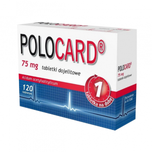 Polocard, 75 mg, tabletki dojelitowe, 120 szt - zdjęcie produktu