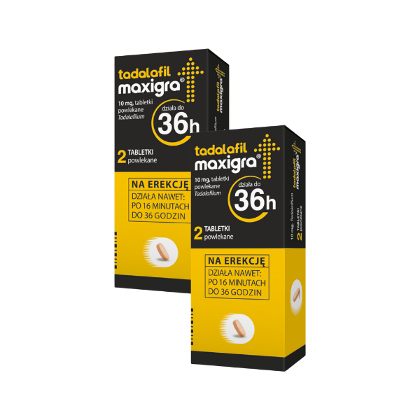 Tadalafil Maxigra 10 mg, tabletki, 2 x 2 szt.