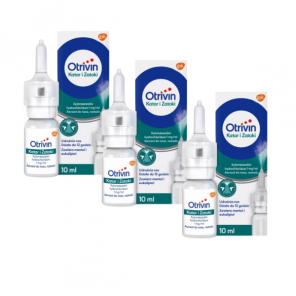 Otrivin Katar i Zatoki, aerozol do nosa, 3 x 10 ml - zdjęcie produktu