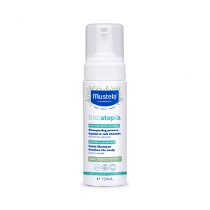Mustela Stelatopia, szampon w piance dla niemowląt, skóra atopowa, 150 ml - zdjęcie produktu