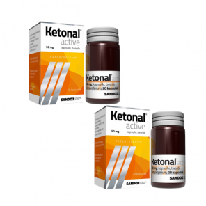 Ketonal Active, 50 mg, kapsułki twarde, 2 x 20 szt. - zdjęcie produktu