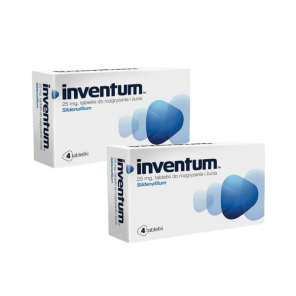 Inventum, 25 mg, tabletki do rozgryzania, żucia, 2 x 4 szt. - zdjęcie produktu