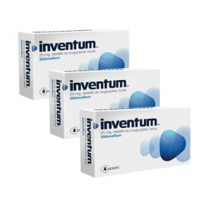 Inventum, 25 mg, tabletki do rozgryzania, żucia, 3 x 4 szt. - zdjęcie produktu