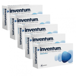 Inventum, 25 mg, tabletki do rozgryzania, żucia, 5 x 4 szt. - zdjęcie produktu