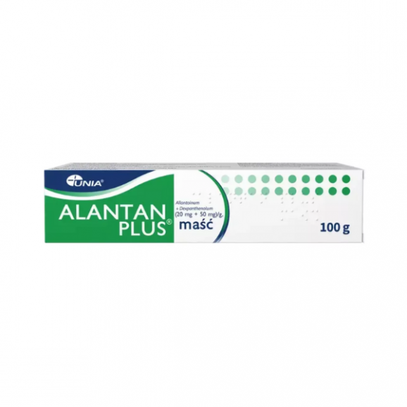 Alantan Plus (20 mg + 50 mg)/g, maść, 100 g Alantan Plus (20 mg + 50 mg)/g, maść, 100 g - zdjęcie produktu