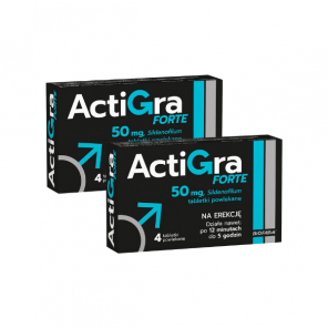 Actigra Forte 50 mg, tabletki, 2 x 4 szt. - zdjęcie produktu