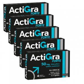 Actigra Forte 50 mg, tabletki, 5 x 4 szt. - zdjęcie produktu