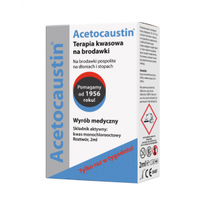 Acetocaustin, terapia kwasowa na brodawki, roztwór, 2 ml - zdjęcie produktu