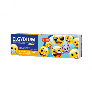 Elgydium Junior Emoji, pasta do zębów w postaci żelu dla dzieci, 7-12 lat, smak Tutti-frutti, 50 ml - zdjęcie produktu